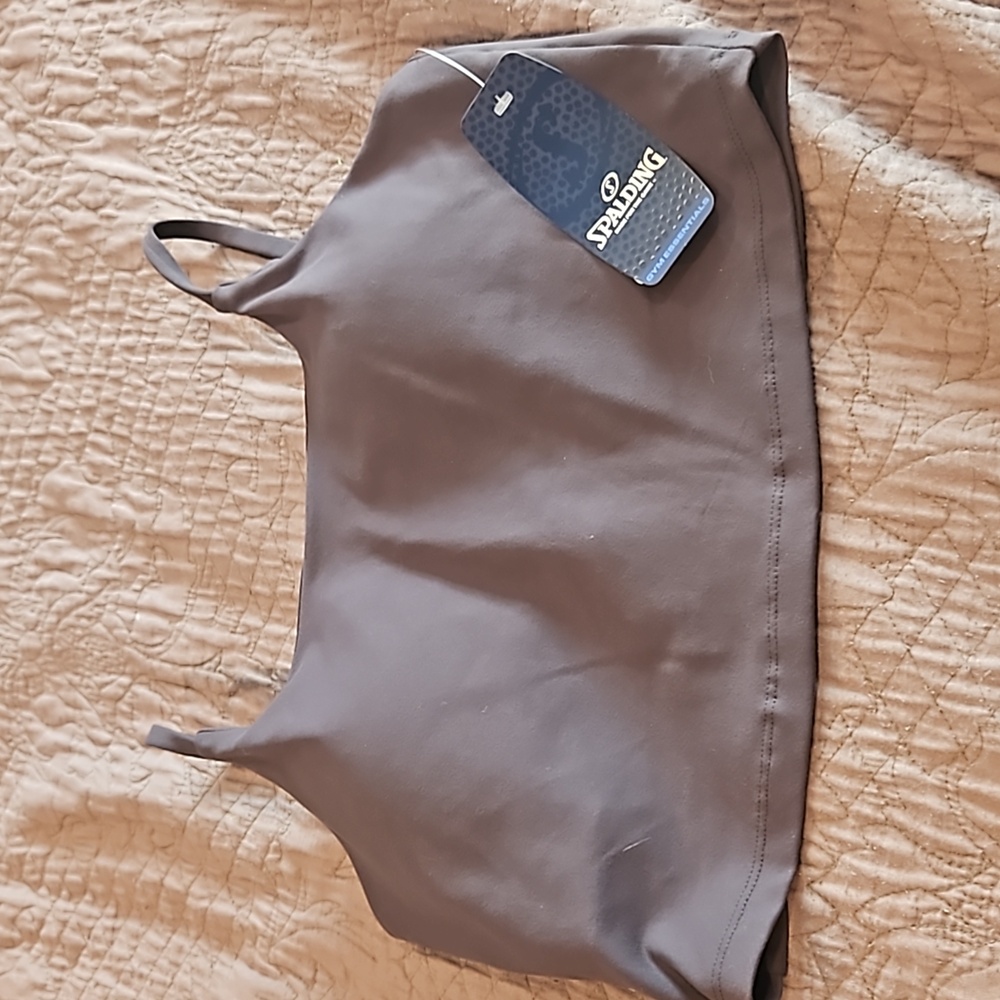 Spalding,NWT, Sports Bra, Large.Grayish